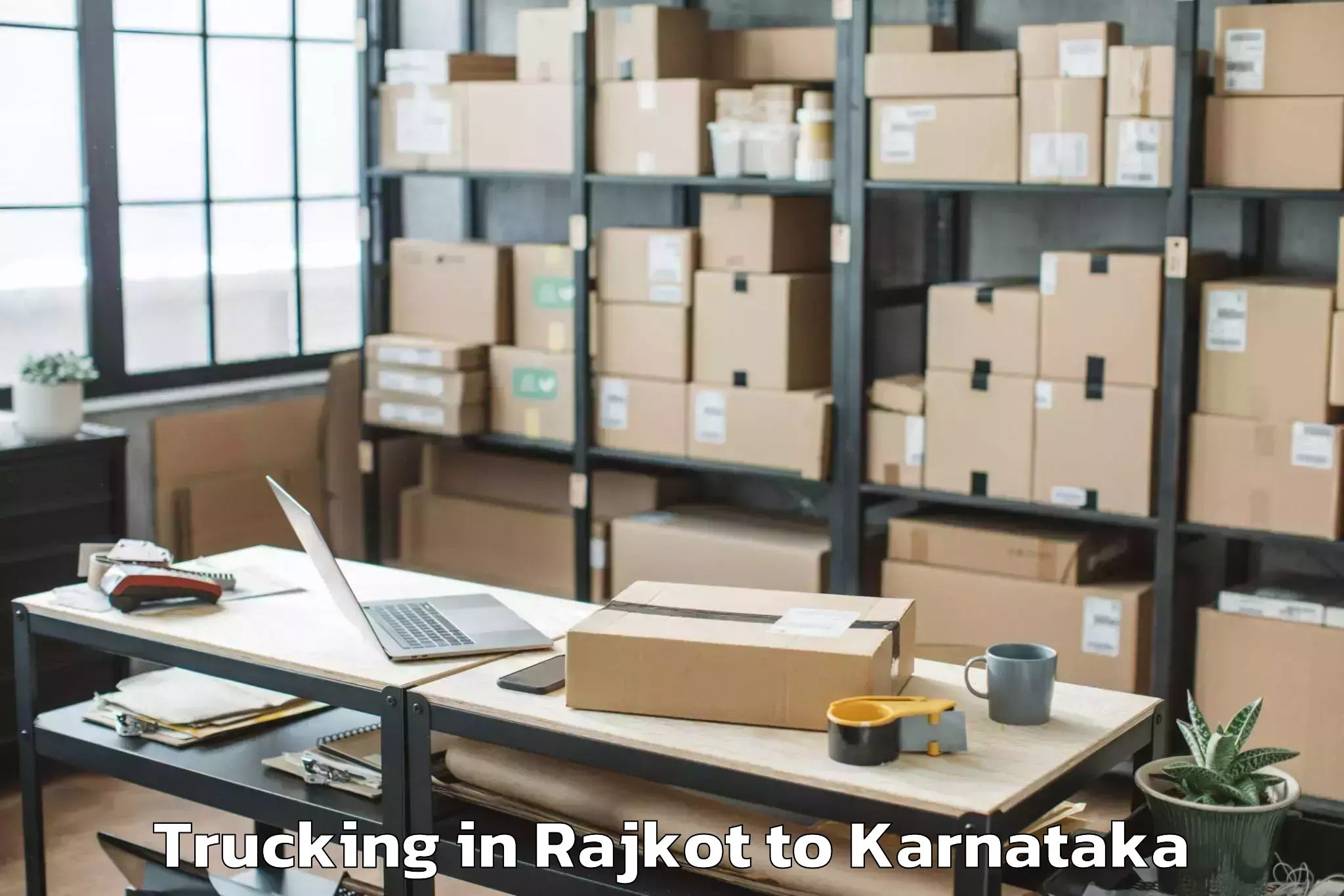 Hassle-Free Rajkot to Bhadravati Trucking